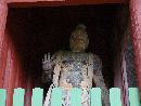 最勝寺山門に安置されている木造金剛力士立像（吽形像）