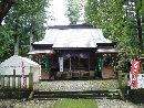 大田原神社境内から見た拝殿正面と玉垣
